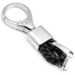 MECHCOS Car Key Fob Keychains Leather Keys Chain Holder with D-Ring for Men and